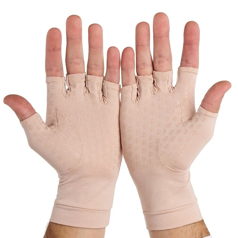 Guantes sin dedos Ouray color Natural de Coolibar con protección solar