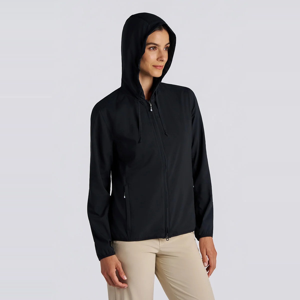 Chaqueta Arcadian color Negro de Coolibar con protección solar