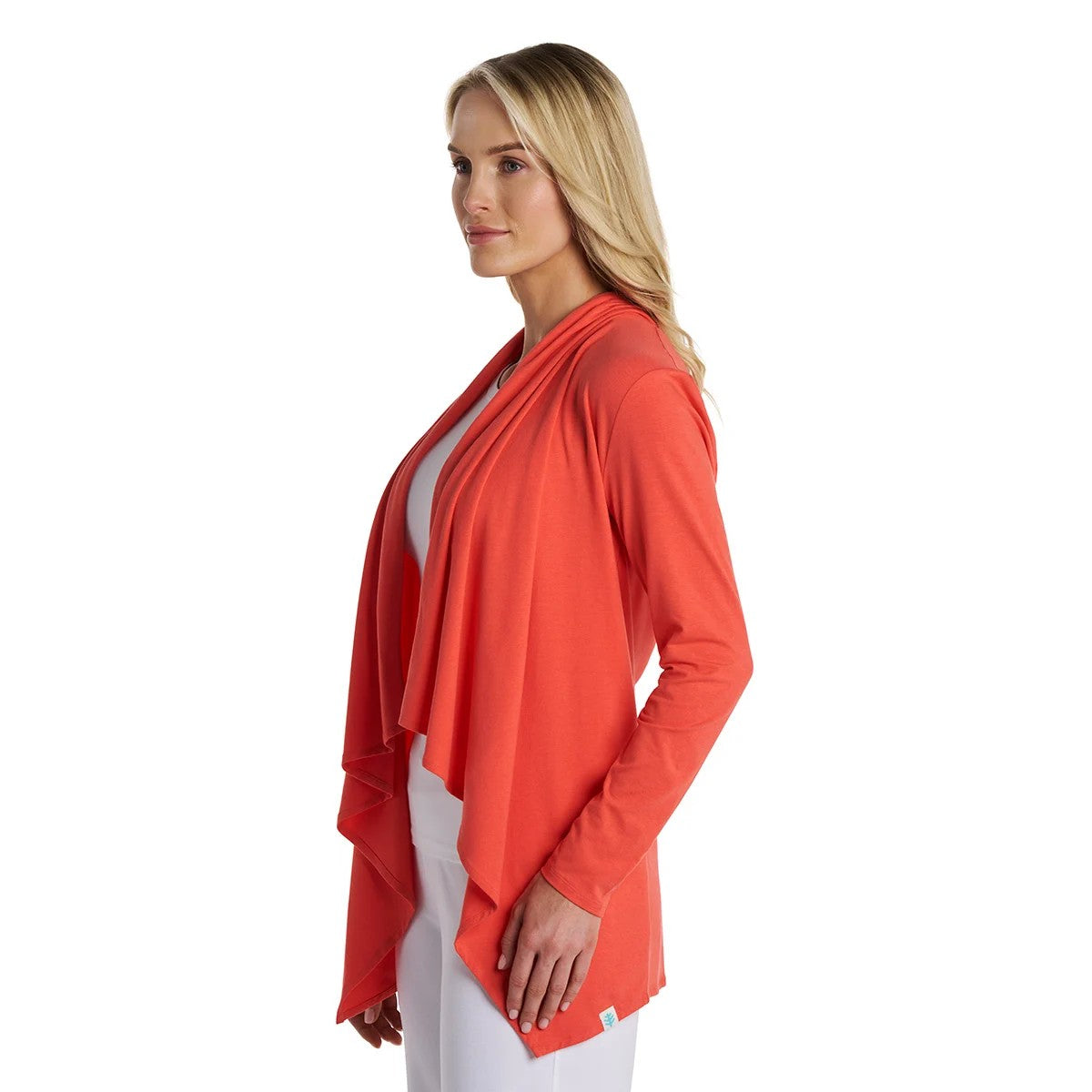 Chaqueta Marietas color Coral de Coolibar con protección solar