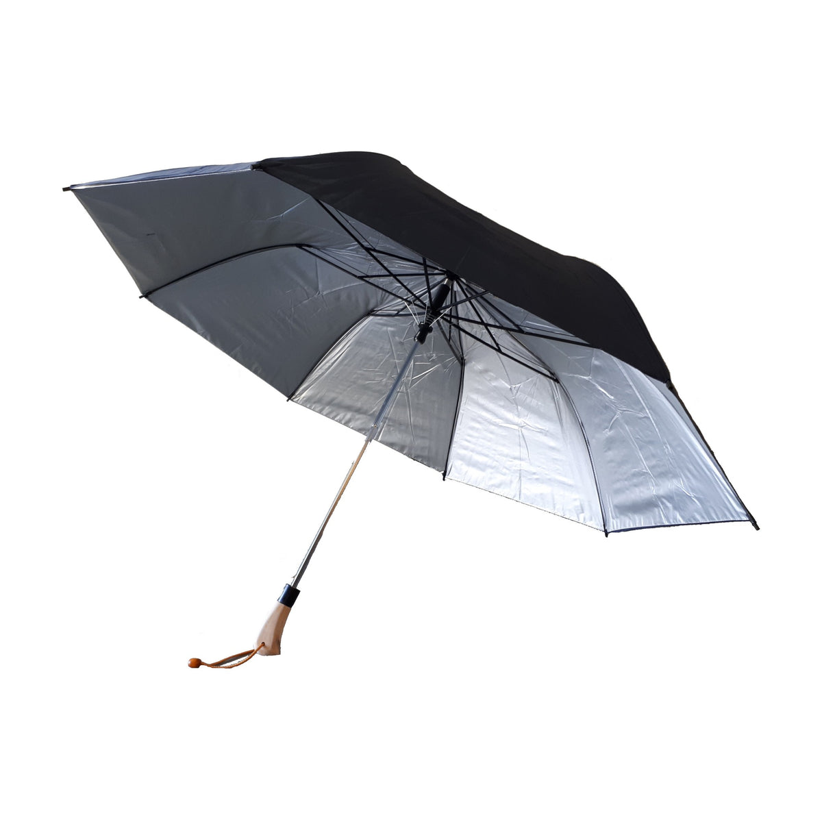 Sombrilla con Protección Solar Golf de Sol Protector, color Negro