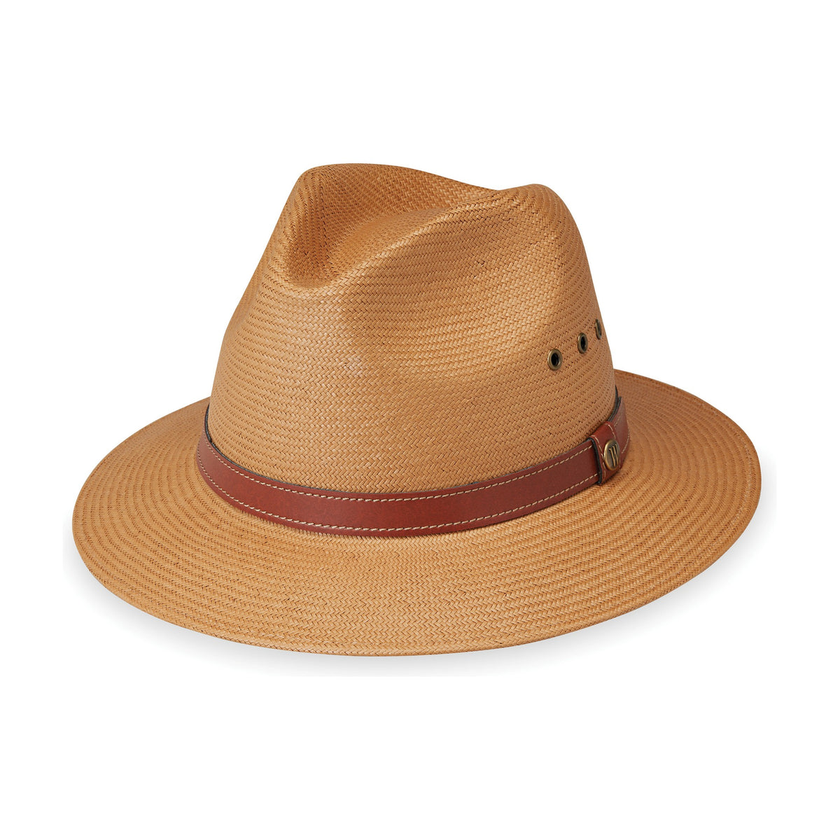 Sombrero Avery color Camel de Wallaroo con protección solar
