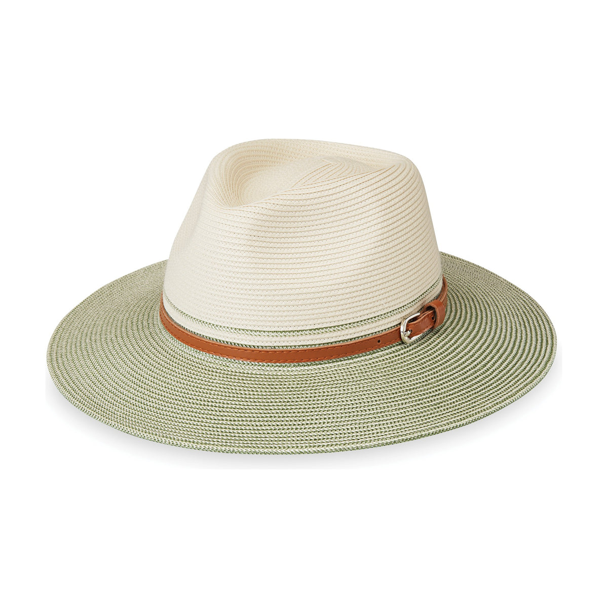 Sombrero Kristy color Marfil/Verde salvia de Wallaroo con protección solar