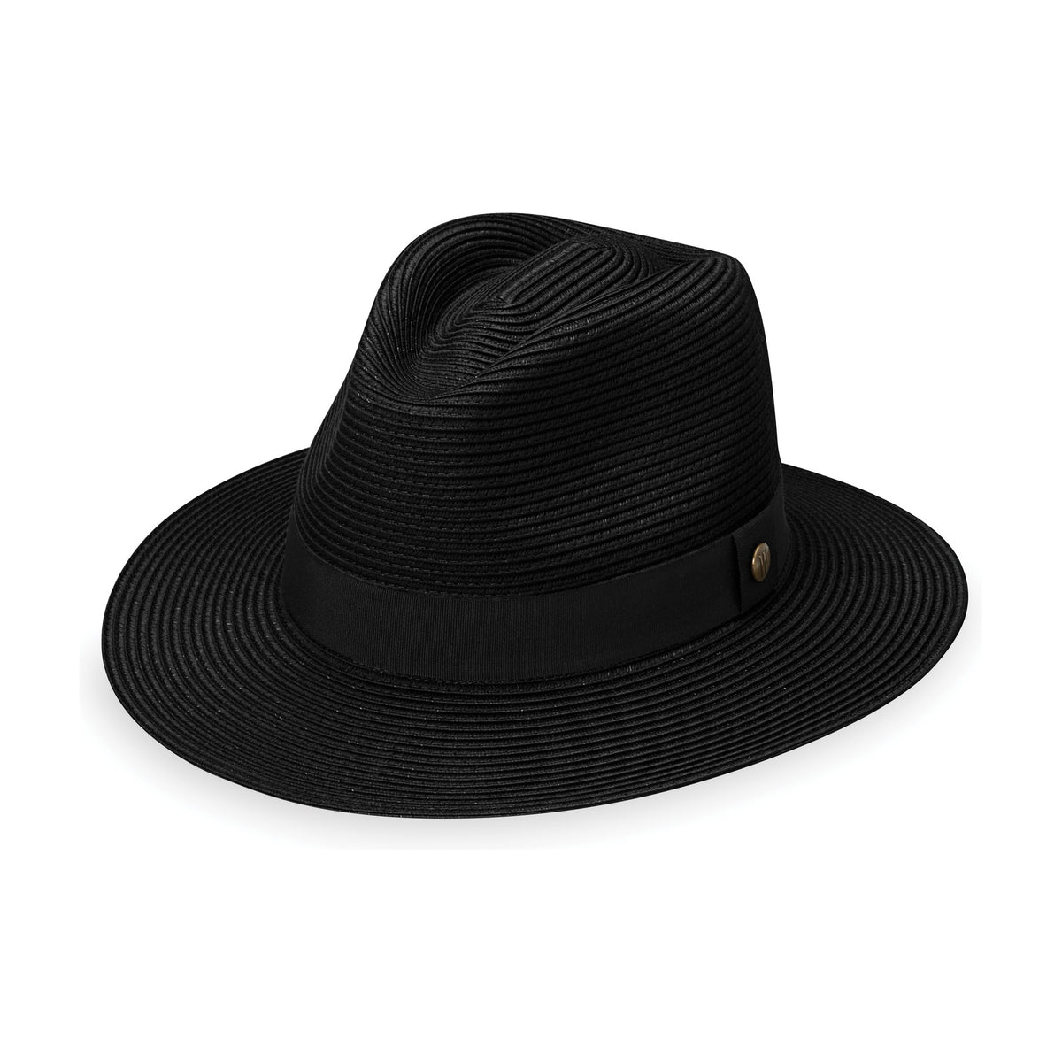 Sombrero Palm Beach color Negro de Wallaroo con protección solar