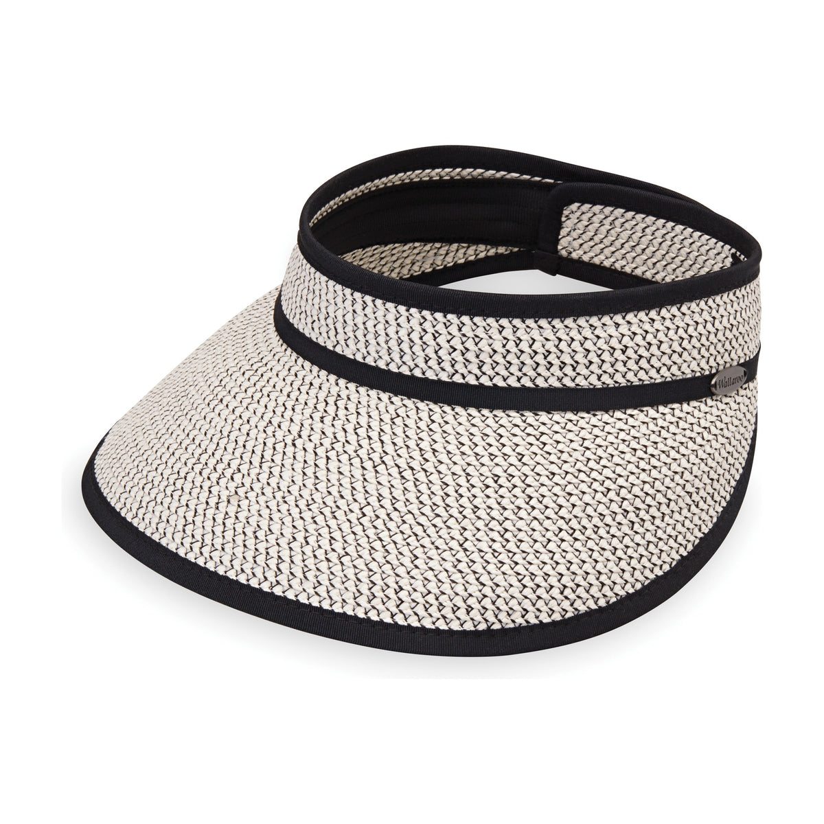 Visera Charlie color Marfil/Negro de Wallaroo con protección solar