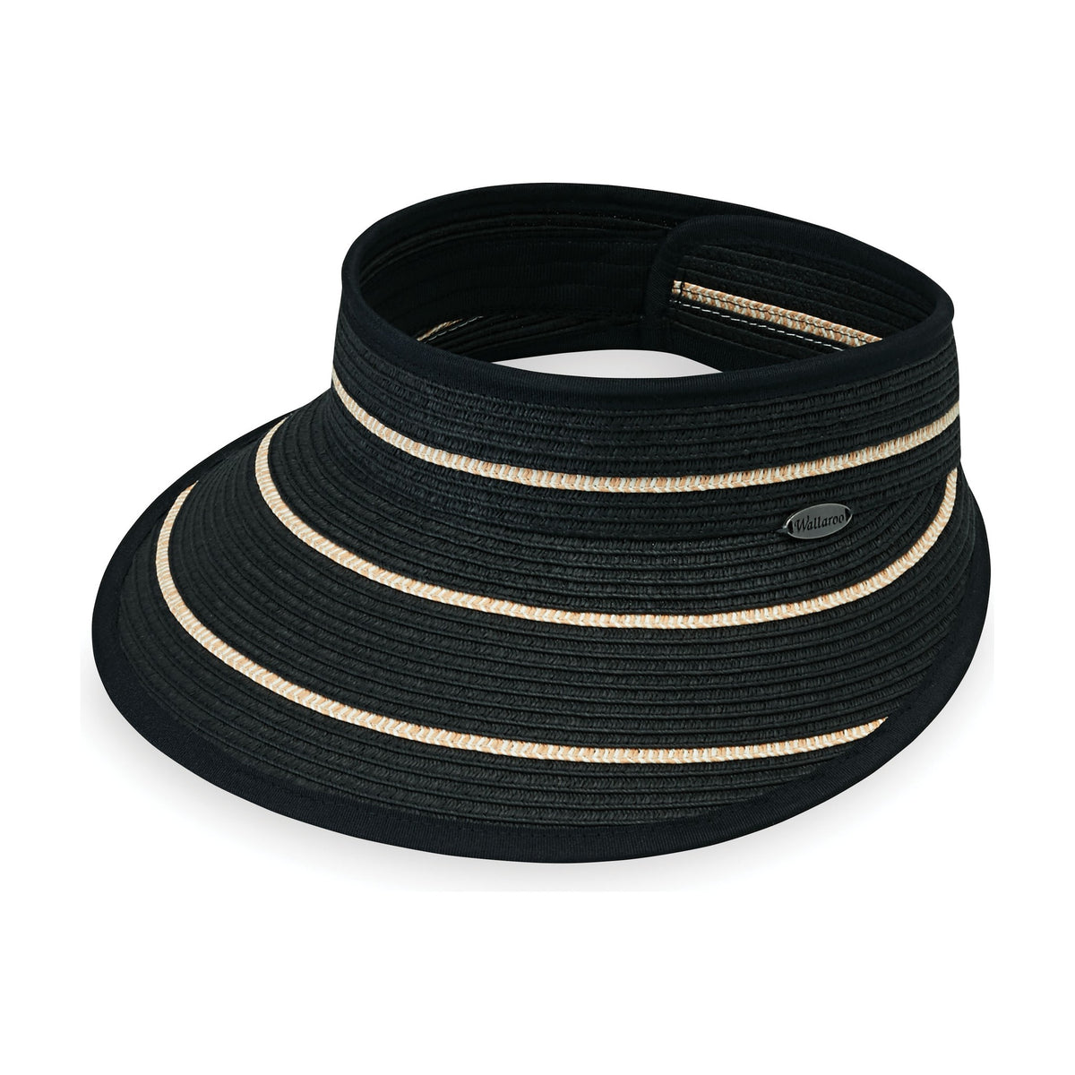 Visera Savannah color Negro/Camel de Wallaroo con protección solar