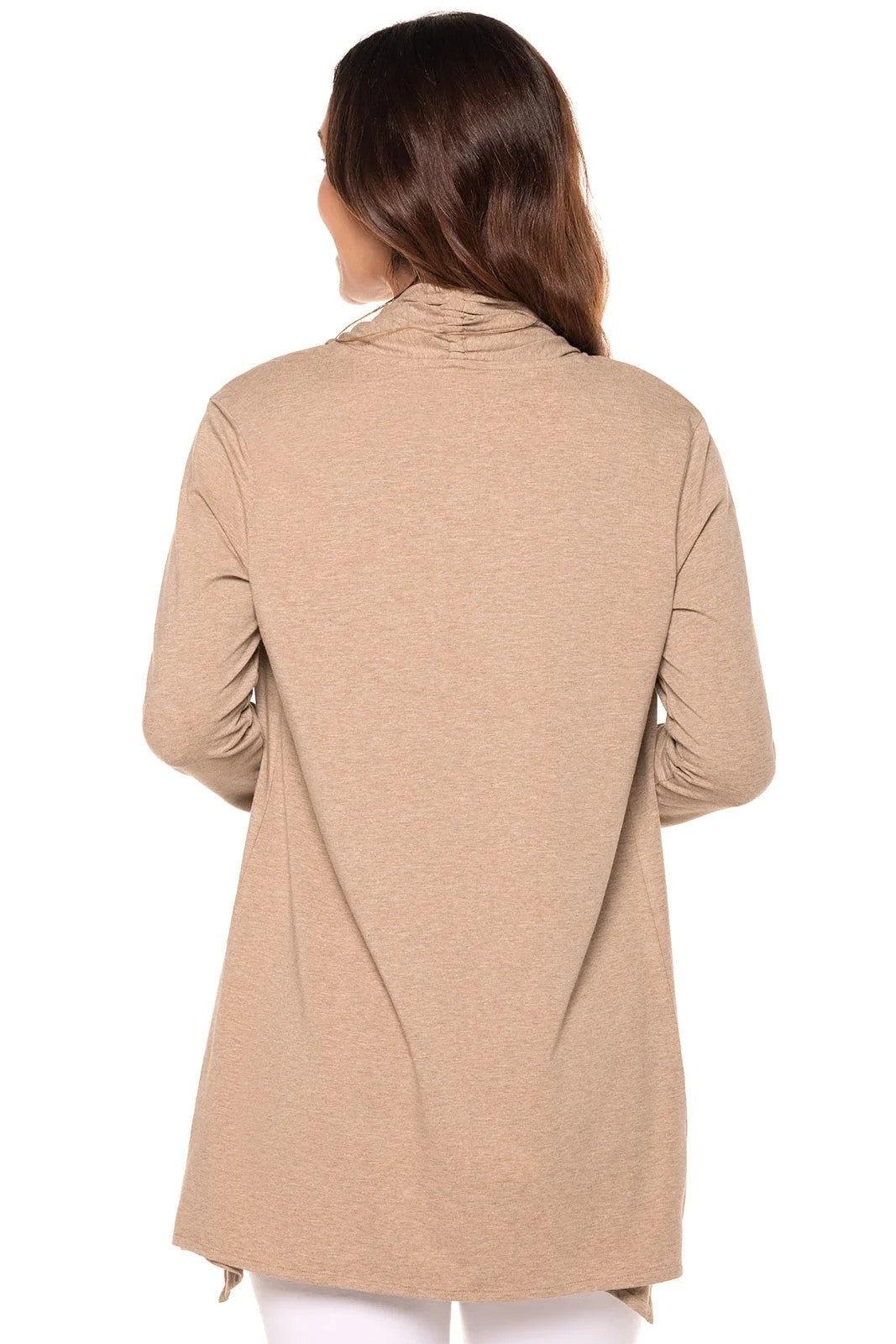 Chaqueta Marietas color Topo oscuro de Coolibar, detalle