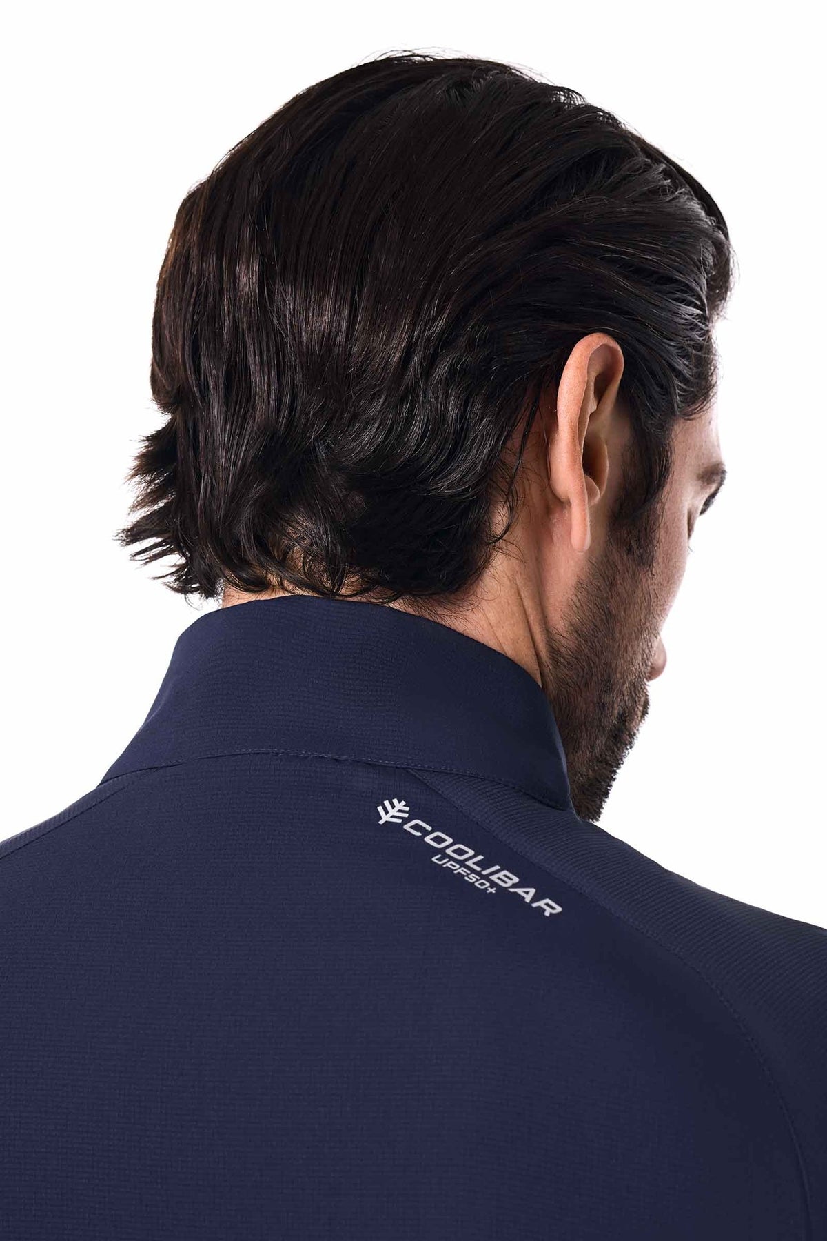 Chaqueta Outpace color Azul marino de Coolibar, detalle