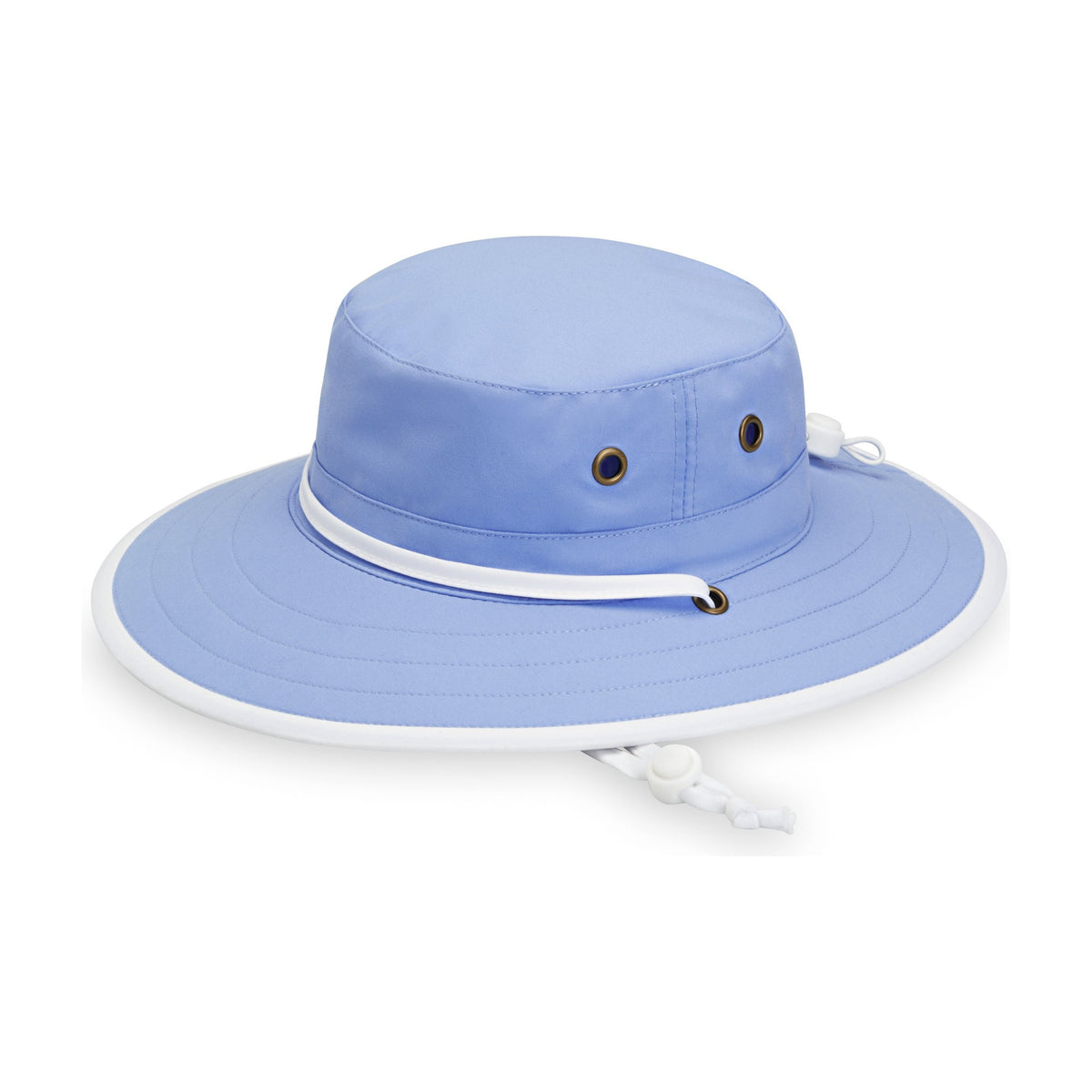 Sombrero Jr. Explorer color Hortensia/Blanco de Wallaroo con protección solar