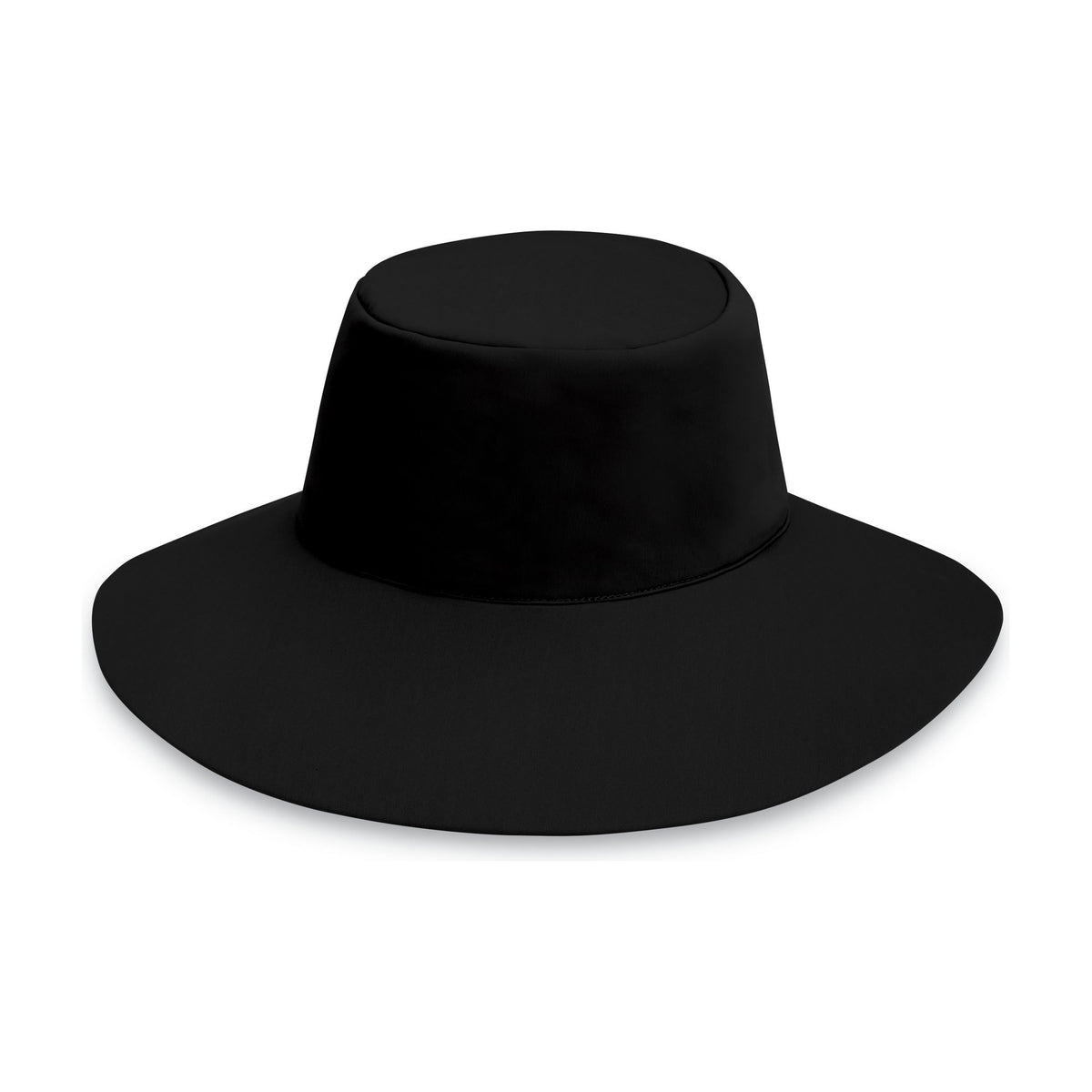 Sombrero Aqua color Negro de Wallaroo con protección solar